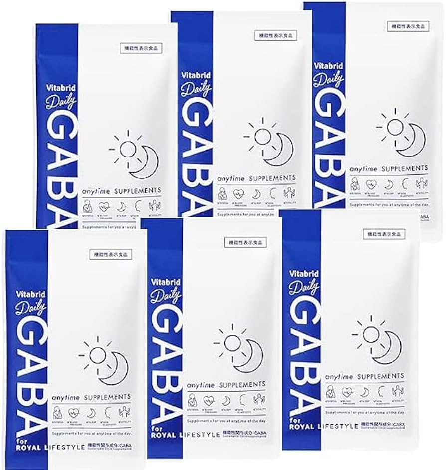 Amazon.co.jp: Vitabrid デイリーGABA (機能性表示食品 / 30粒×6袋