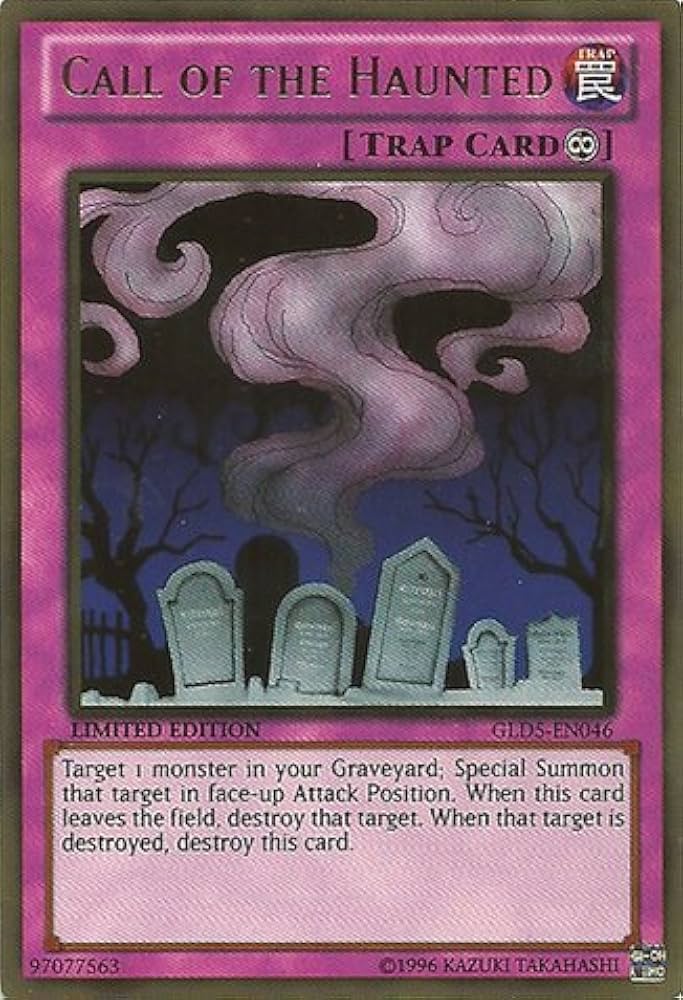 Amazon.com: Yu-Gi-Oh! - Call of The Haunted (GLD5-EN046) - Gold