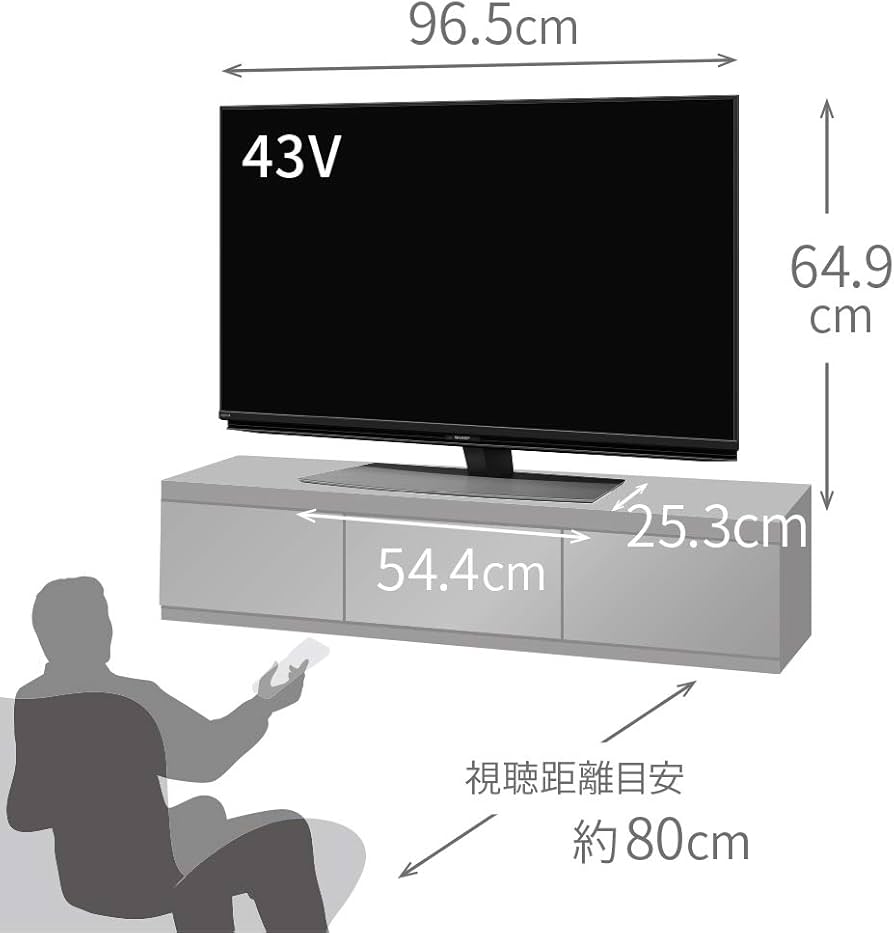 Amazon | シャープ 43V型 液晶 テレビ AQUOS 4T-C43CL1 4K チューナー