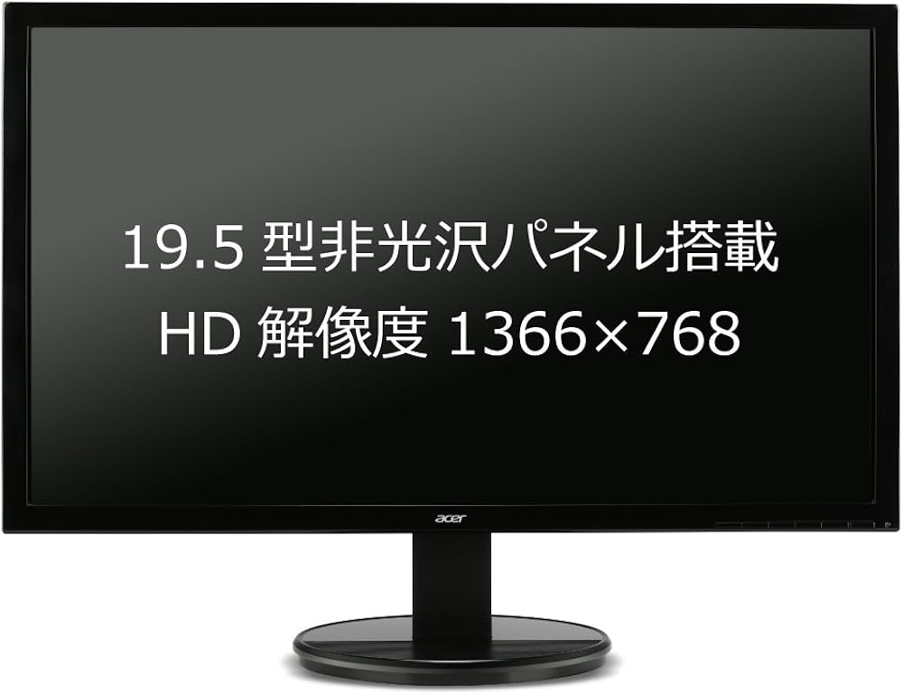 Amazon.co.jp: Acer ディスプレイ モニター AlphaLine K202HQLAbd 19.5