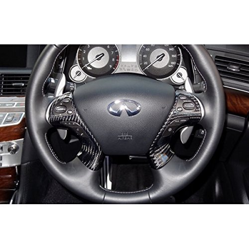 Amazon.co.jp: フーガ Y51 ステアリングパネル Bタイプ 綾織カーボン