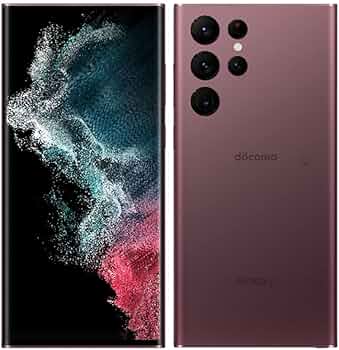 Amazon | docomo SAMSUNG Galaxy S22 Ultra SC-52C バーガンディSIM