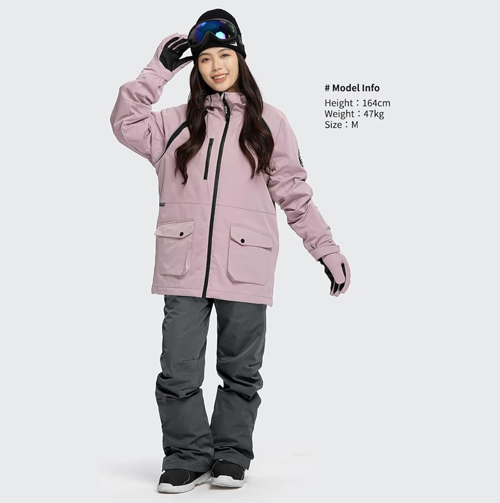 Amazon.co.jp: [アクレイス] スキーウェア レディース 上下セット