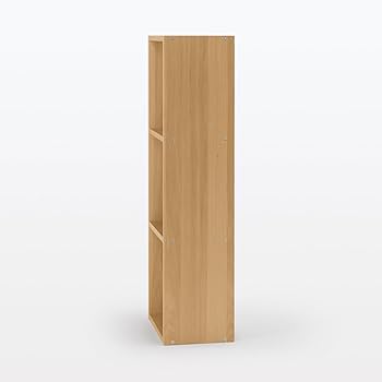 Amazon｜無印良品 スタッキングシェルフ・3段・オーク材 幅42×奥行28.5