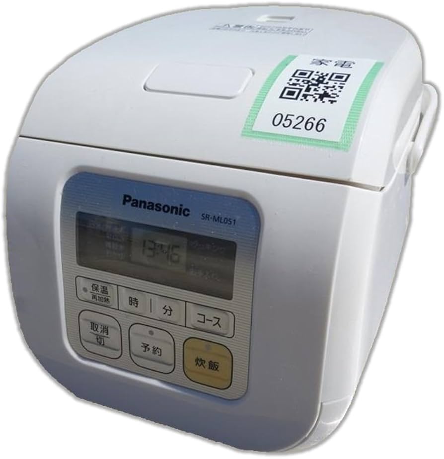 Amazon | パナソニック 3合 炊飯器 マイコン式 ホワイト SR-ML051-W