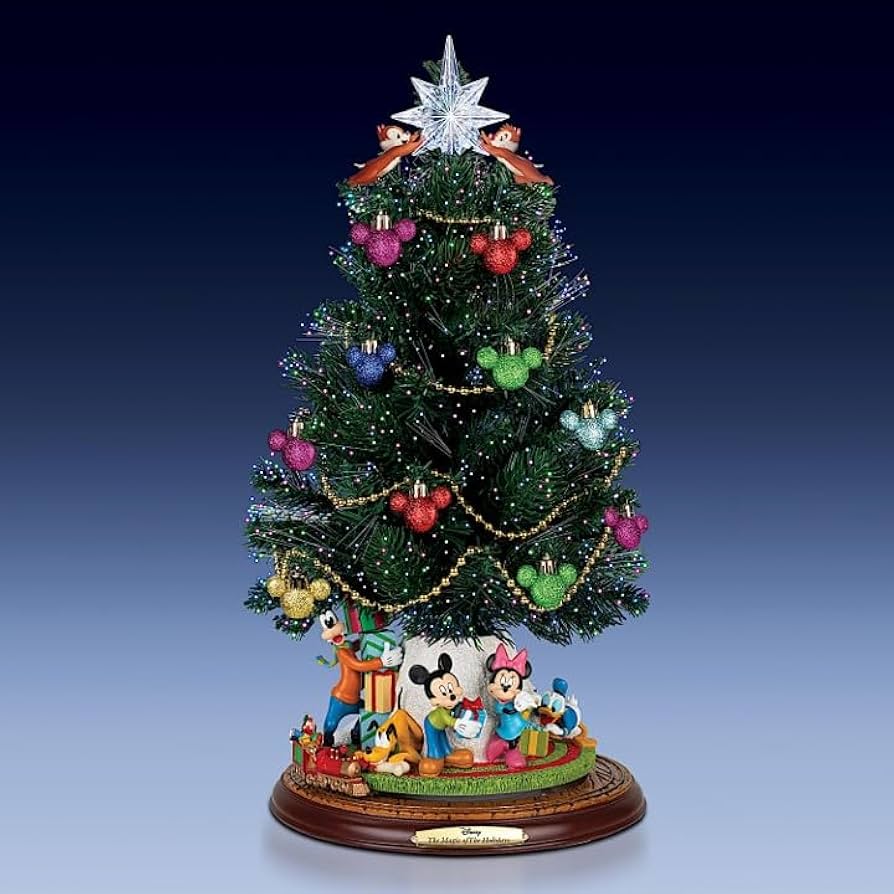 Amazon.co.jp: Bradford Exchange ディズニー 卓上クリスマスツリー