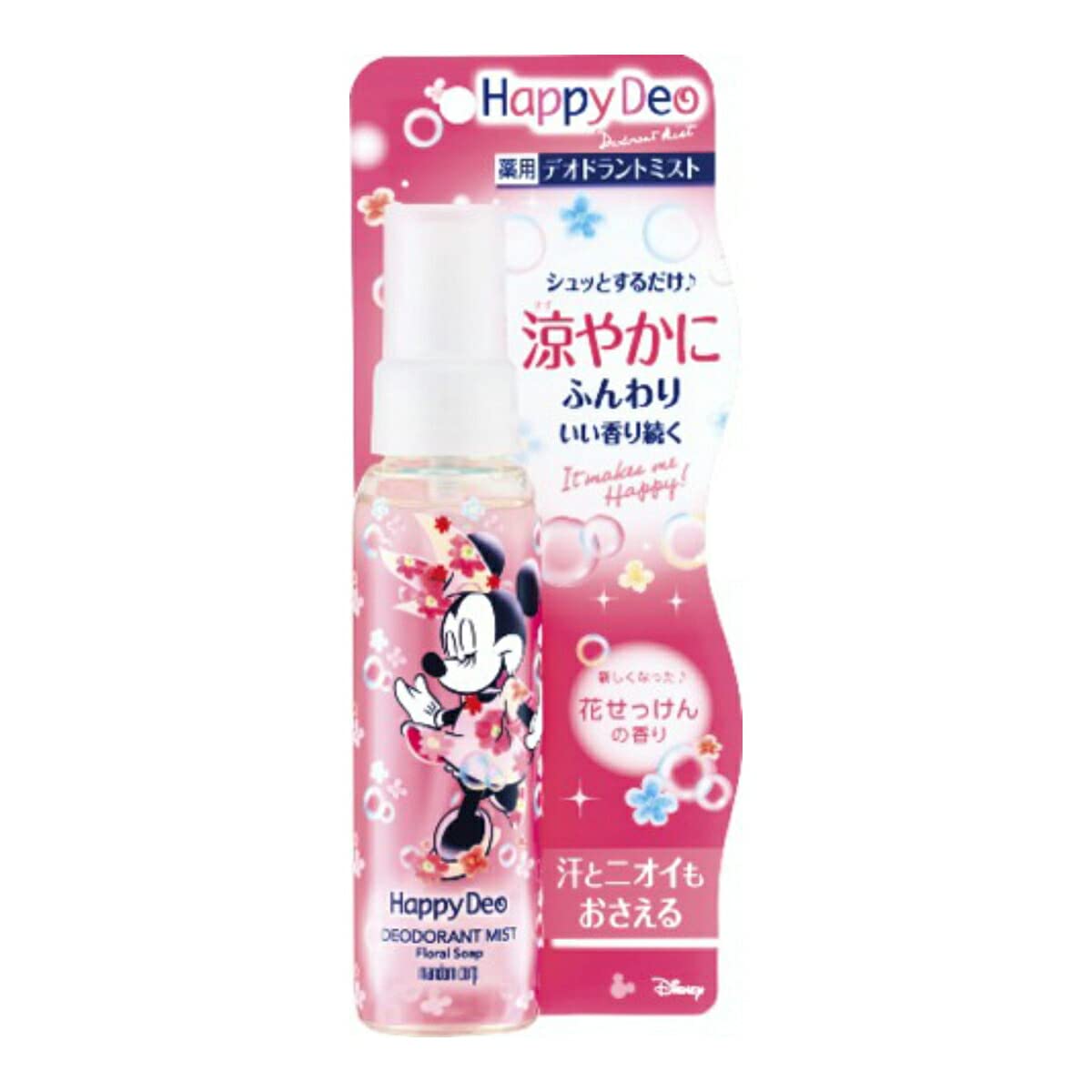 Amazon | マンダム ハッピーデオ デオドラントミスト 花せっけん 80ml