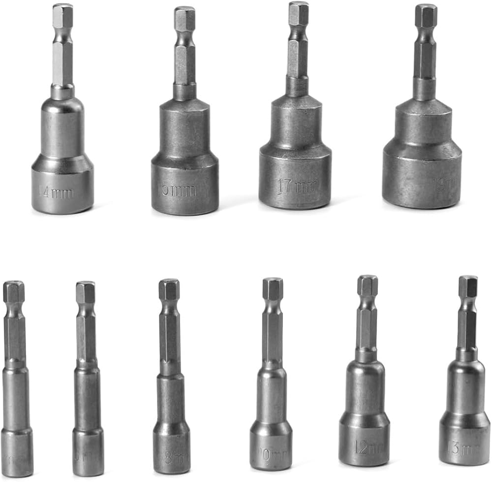 Amazon | winova ディープソケットビットセット 10本組 6～19mm