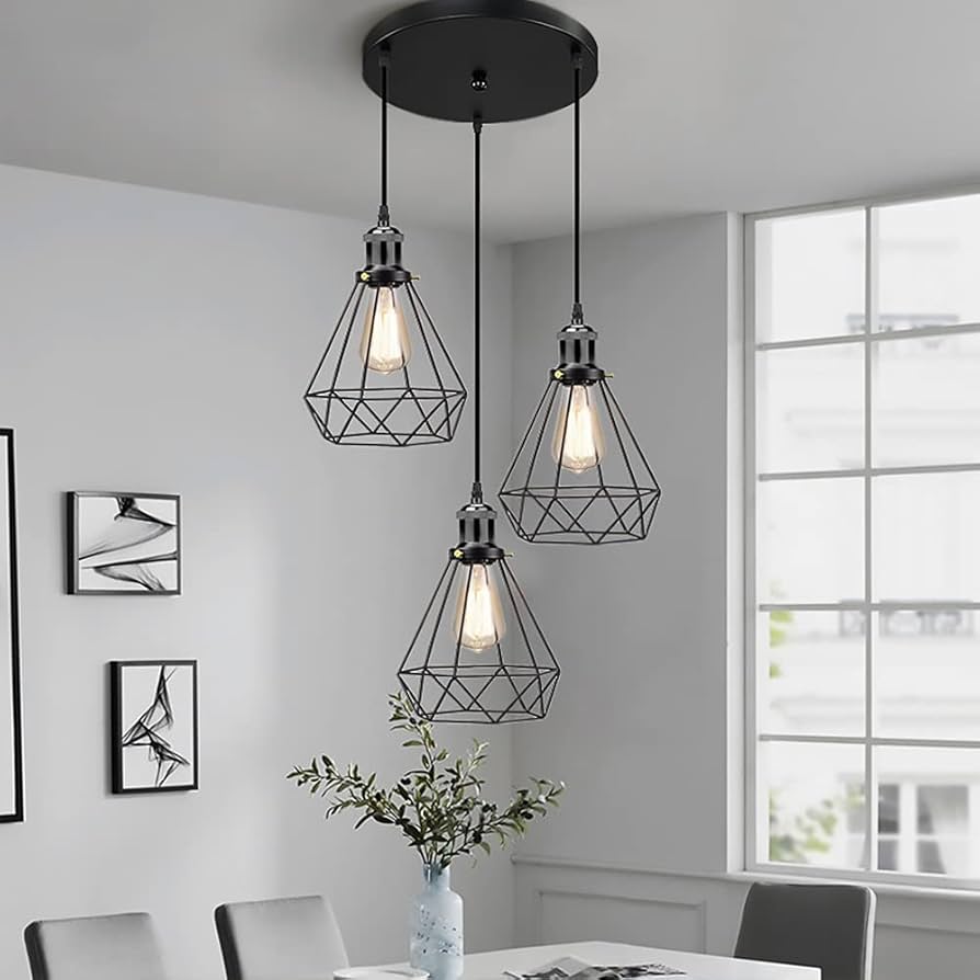 Amazon.co.jp : ペンダントライト 3灯 LED電球付き 吊り下げ照明