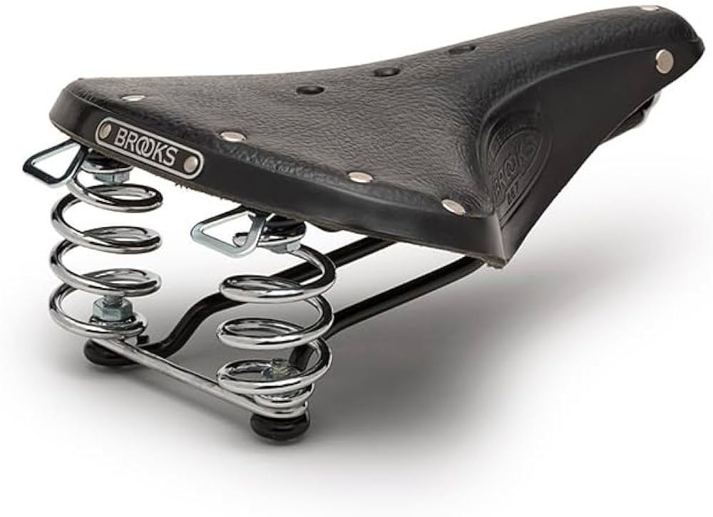 Amazon | BROOKS(ブルックス) レザーサドル スプリングつきモデルB66の