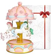 Amazon | Mozalida オルゴール メリーゴーランド カラーLEDライト 誕生