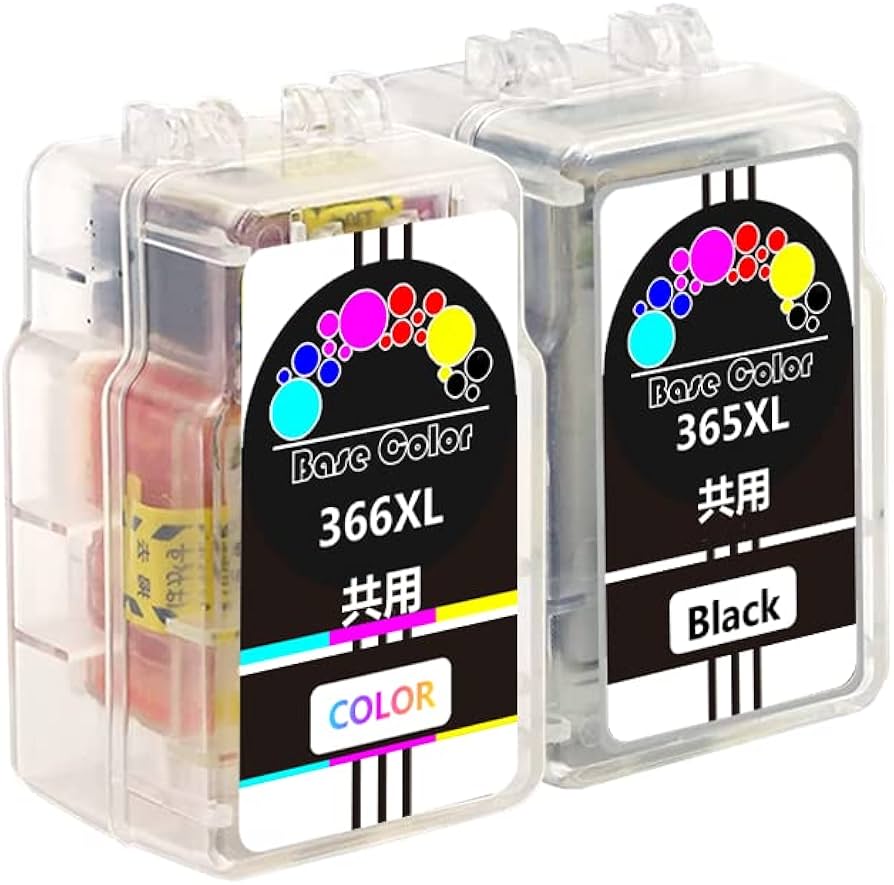 Amazon.co.jp: BC-365/BC-366 互換インク2本セット 詰め替えインク BC