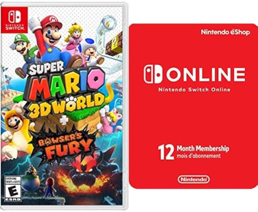 Super Mario 3D World + Bowser's Fury with 12 Month Nintendo Switch