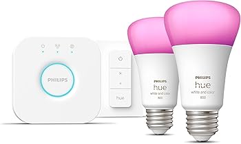 Amazon.com: Philips Hue Smart Light Starter Kit - Includes (1
