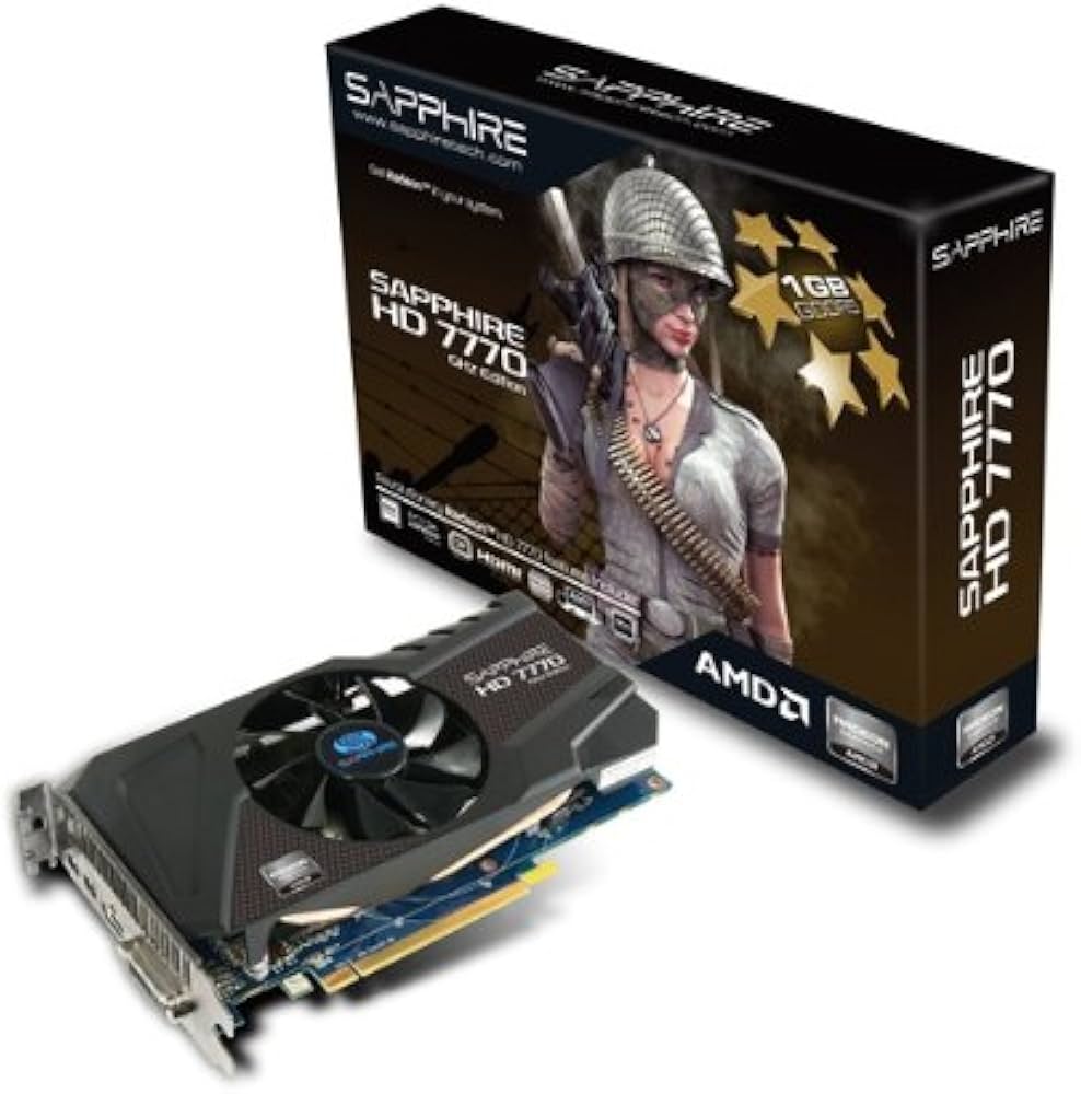 Amazon | Sapphire Radeon HD 7770 GHZ 1GB DDR5 HDMI/DVI-I/DP PCI