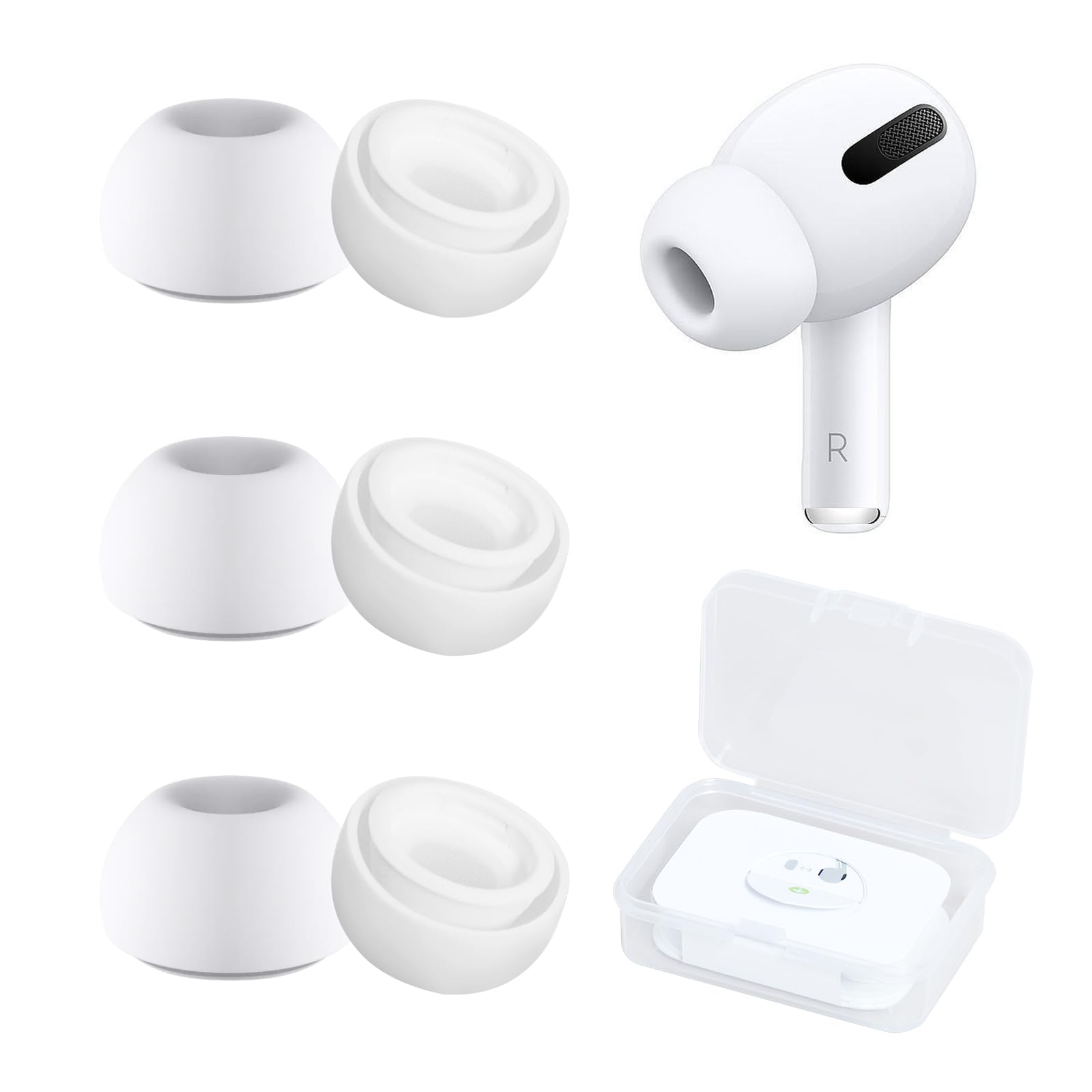 Amazon | [3ペア] AirPods Pro & AirPods Pro 2用交換用イヤーチップ