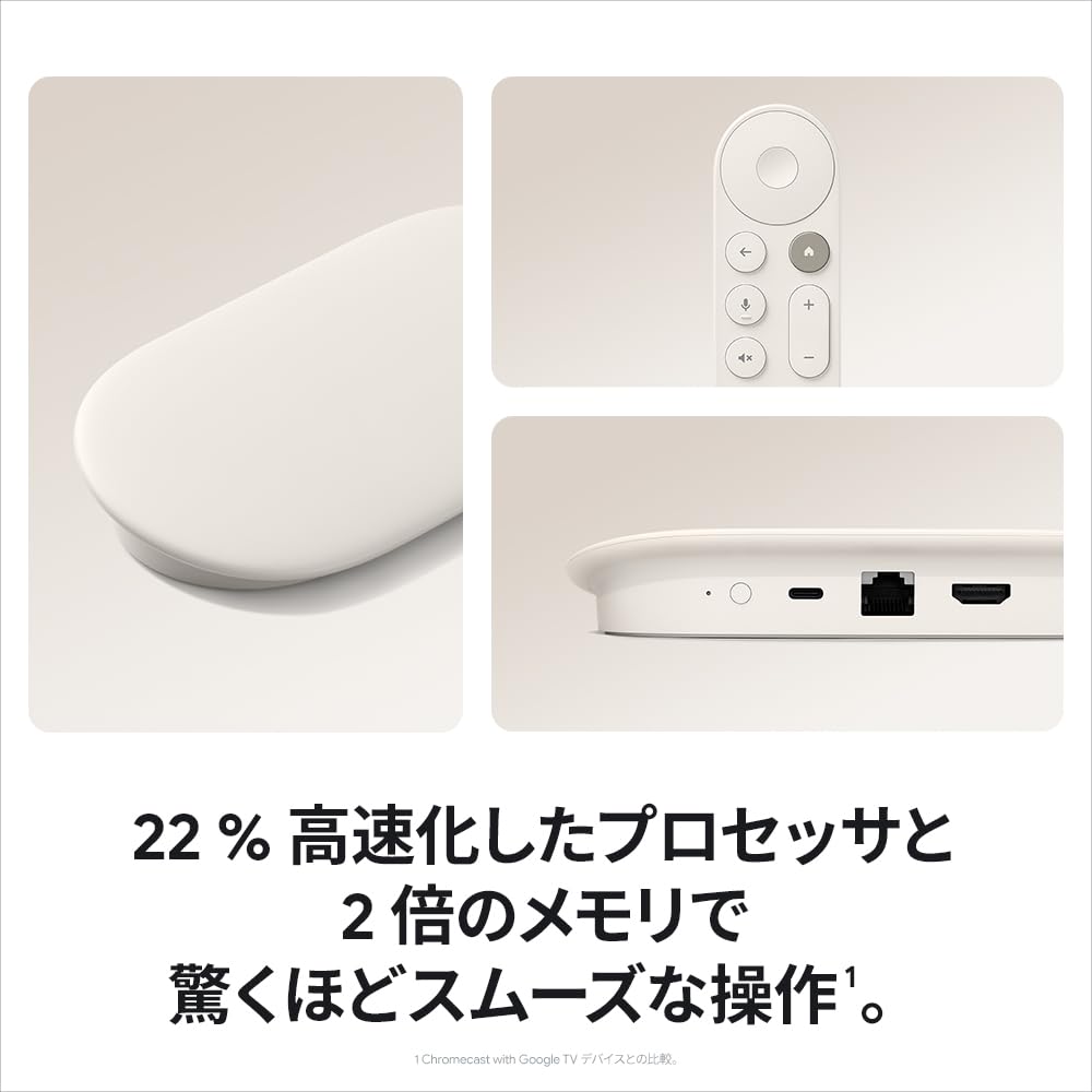 Amazon.co.jp: Google TV Streamer (4K) with Wired LAN and WiFi