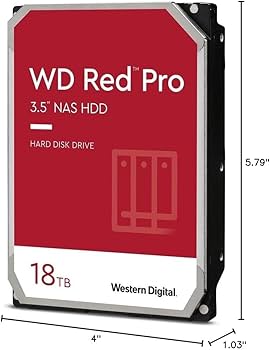 Amazon.com: Western Digital 18TB WD Red Pro NAS Internal Hard