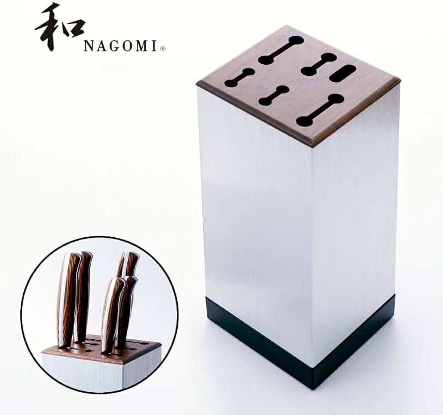 Amazon | 包丁スタンド【和 NAGOMI】「包丁:5本 鋏:1本 収納可」 縦