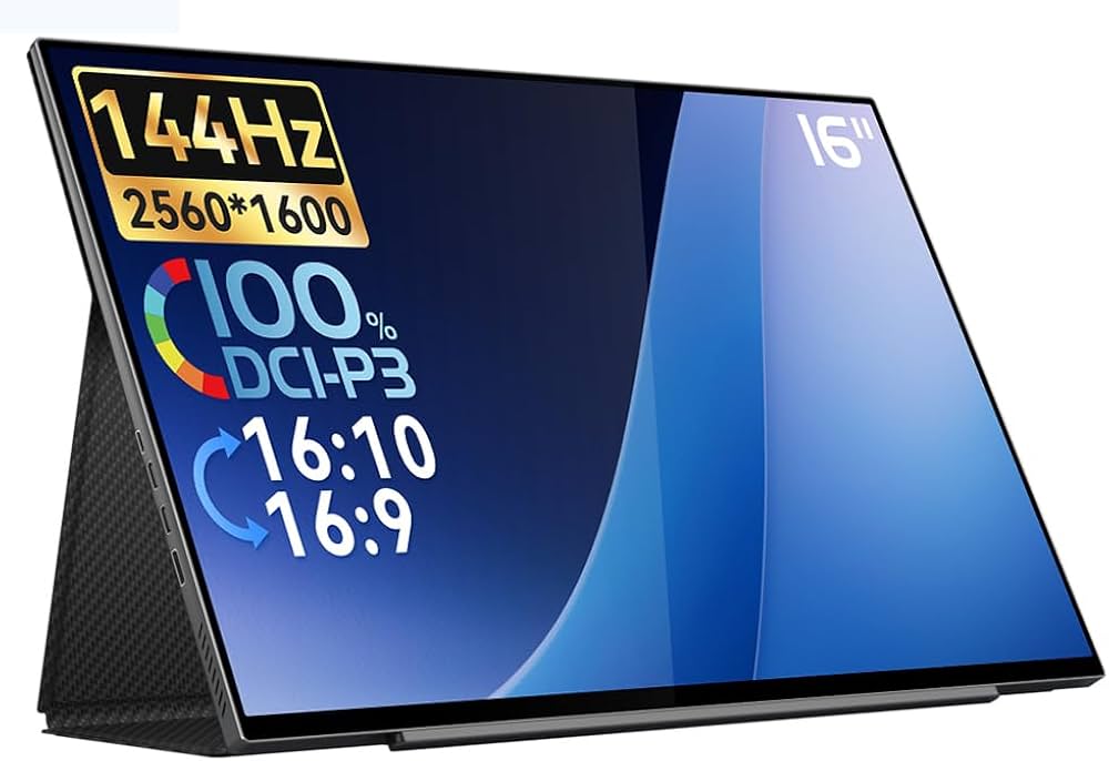 Amazon.co.jp: LANMEY モバイルモニター 16インチ 144Hz 2.5K QHD IPS