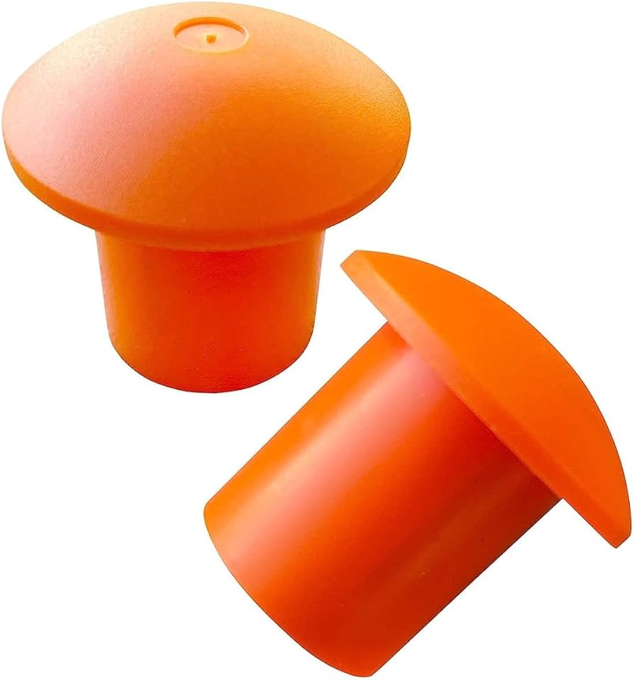 Sandbaggy Orange Rebar Mushroom Safety Caps | Fits Rebar Sizes #3