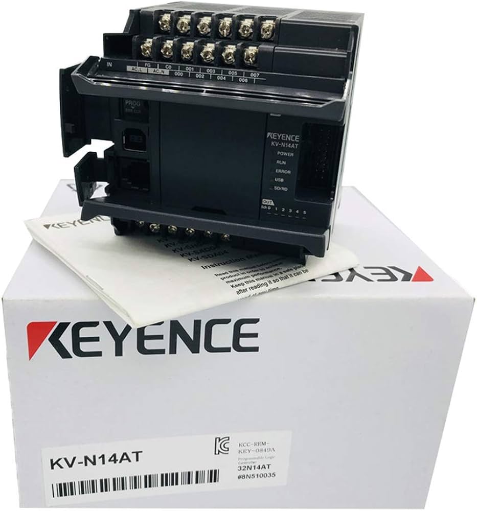 Amazon.co.jp: プログラマブル コントローラ KV-N14AT 基本ユニット AC