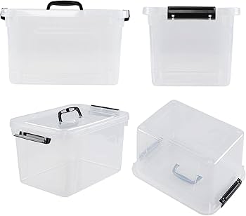 Amazon.co.jp: Ortodayes 10リットル プラスチック収納ボックス 4個