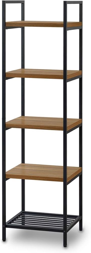Amazon｜ottostyle.jp アイアンシェルフ 5段 幅43cm オープンラック