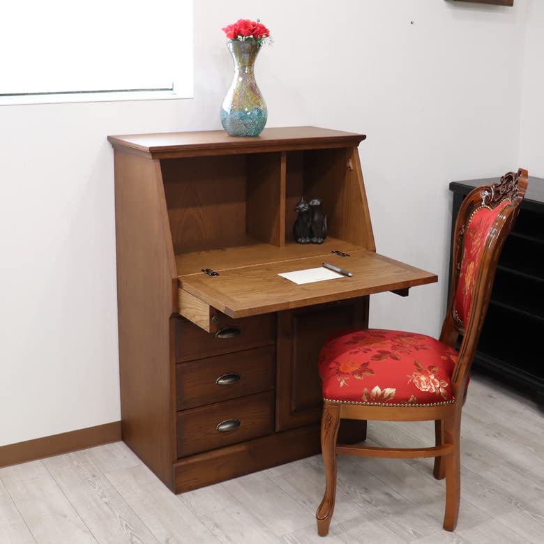 L3710-24 英国アンティーク オーク ライティングビューロ デスク 勉強