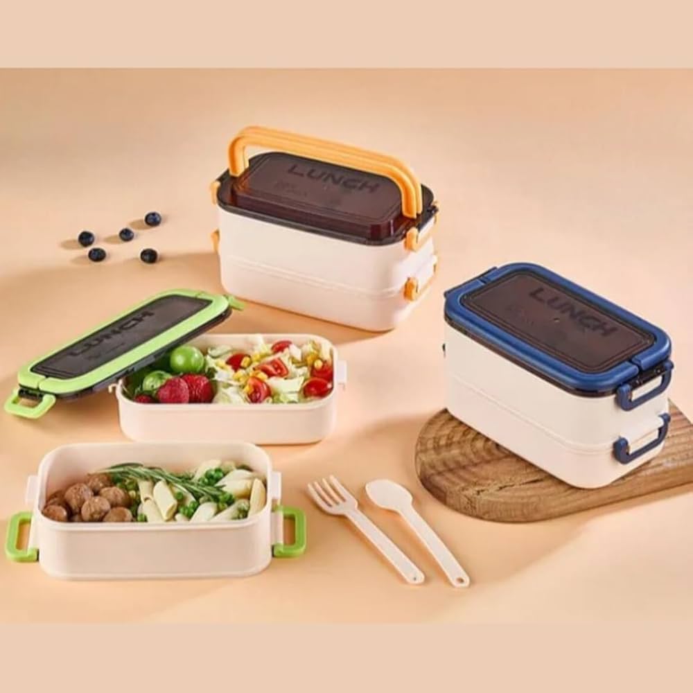 Jouis Beslenme Kutusu 1200 ml 2 Katlı Bölmeli BPA'sız PP Plastik