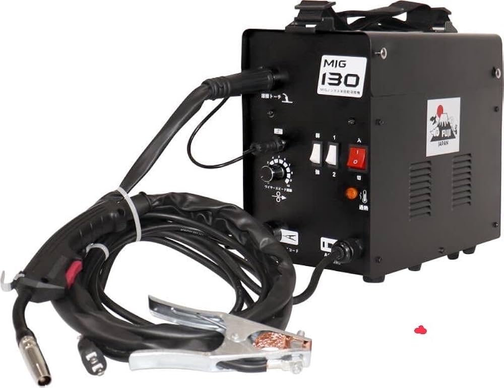 Amazon | MIG130溶接機 半自動 半自動溶接機 100V ノンガス溶接機