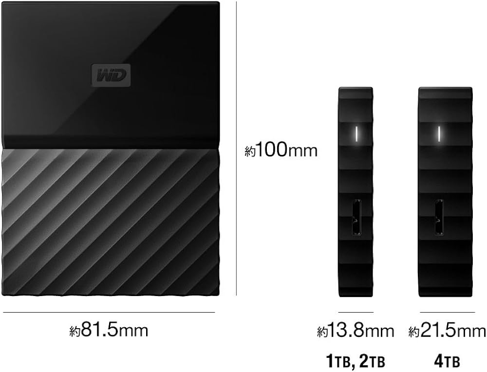 Amazon | WD HDD Mac用ポータブル ハードディスク 2TB USB3.0 タイム