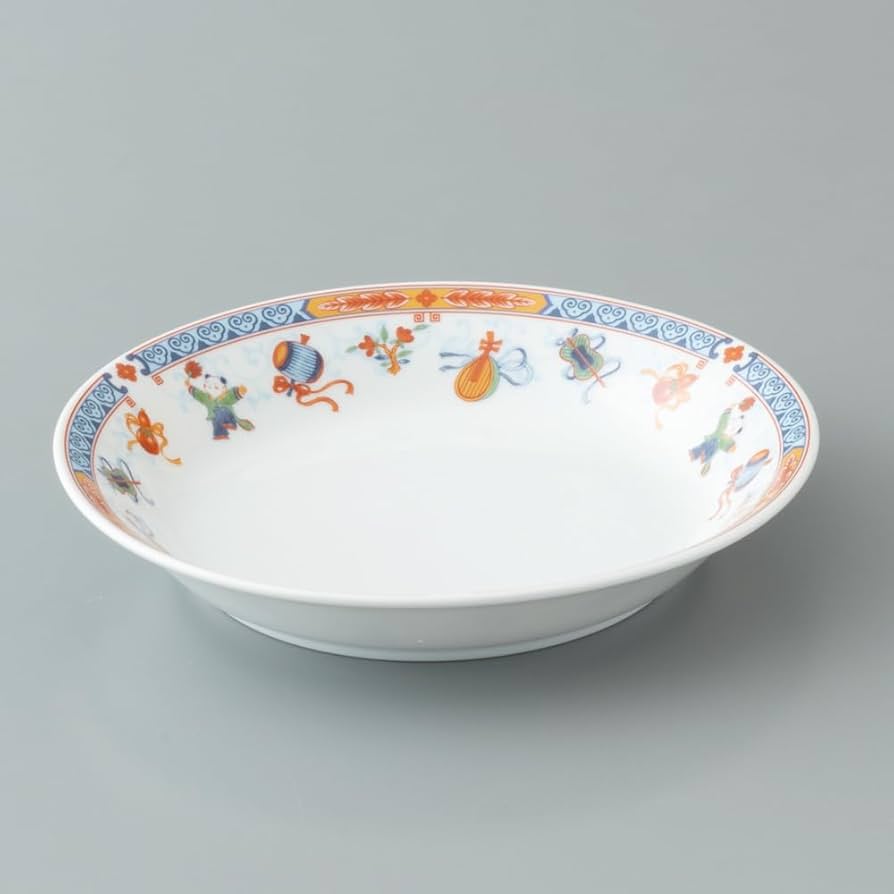 Amazon.co.jp: NARUMI(ナルミ) チャーハン皿 セット 唐子 21cm 2人用 4