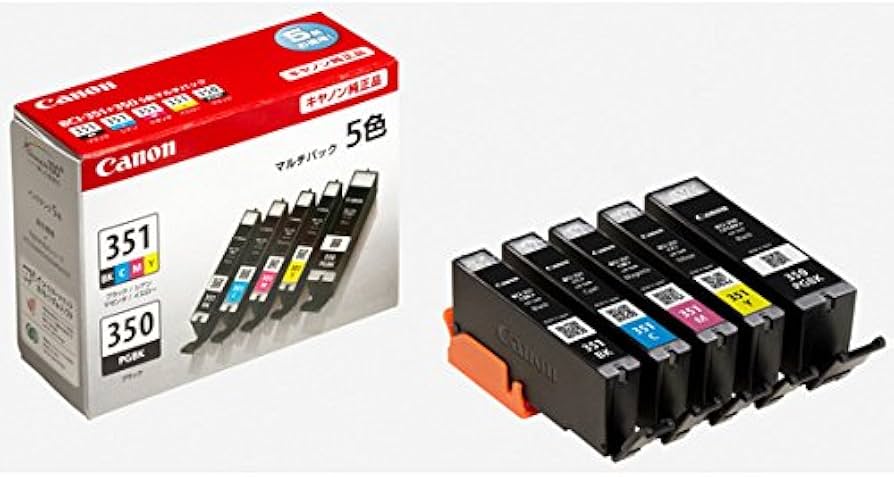 Amazon.co.jp: キヤノン BCI-351+350/5MP 純正インクカートリッジ BCI