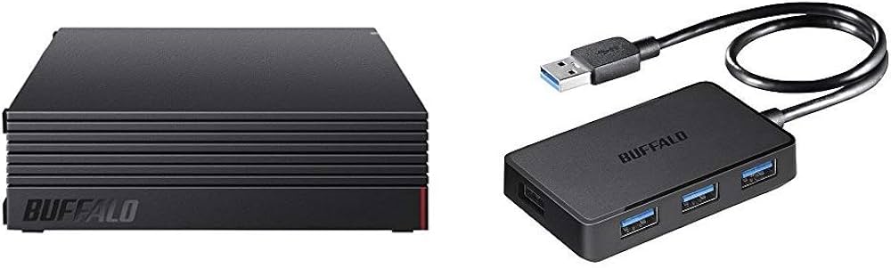 Amazon | BUFFALO USB 3.1(Gen 1)/USB 3.0用 外付けHDD 4TB HD-AD4U3 +