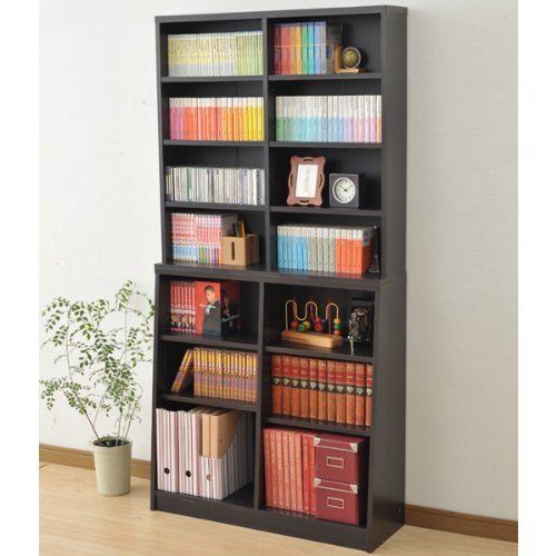 Amazon｜山善(YAMAZEN) 多目的棚(幅90 高さ180) ダークブラウン SCOR