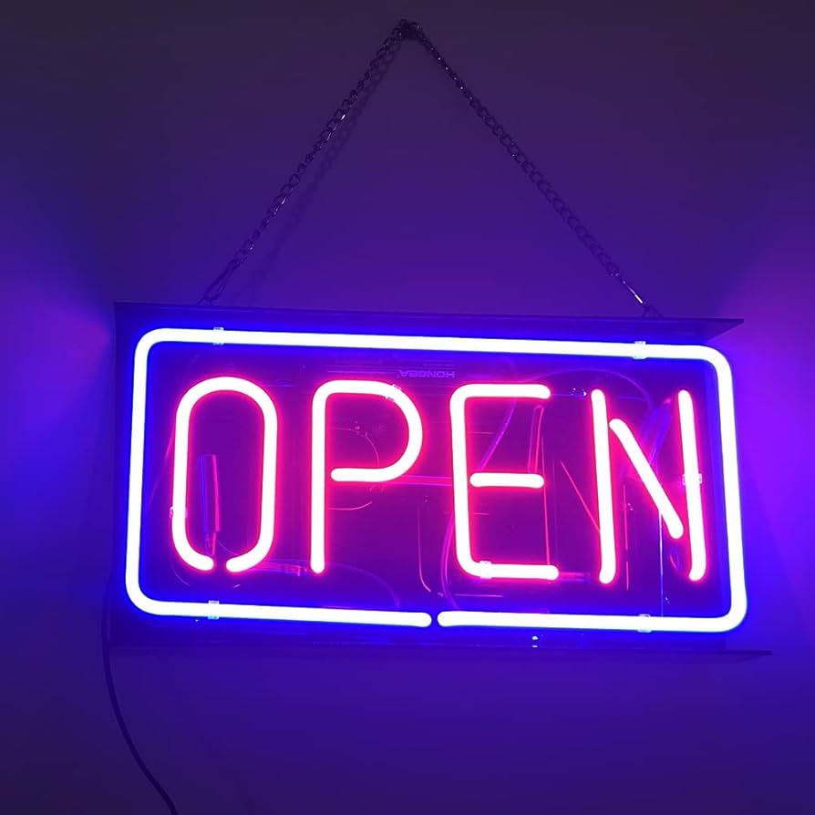 Amazon.co.jp: ネオンサイン 「OPEN」 ランプ ネオン管 店舗・標識