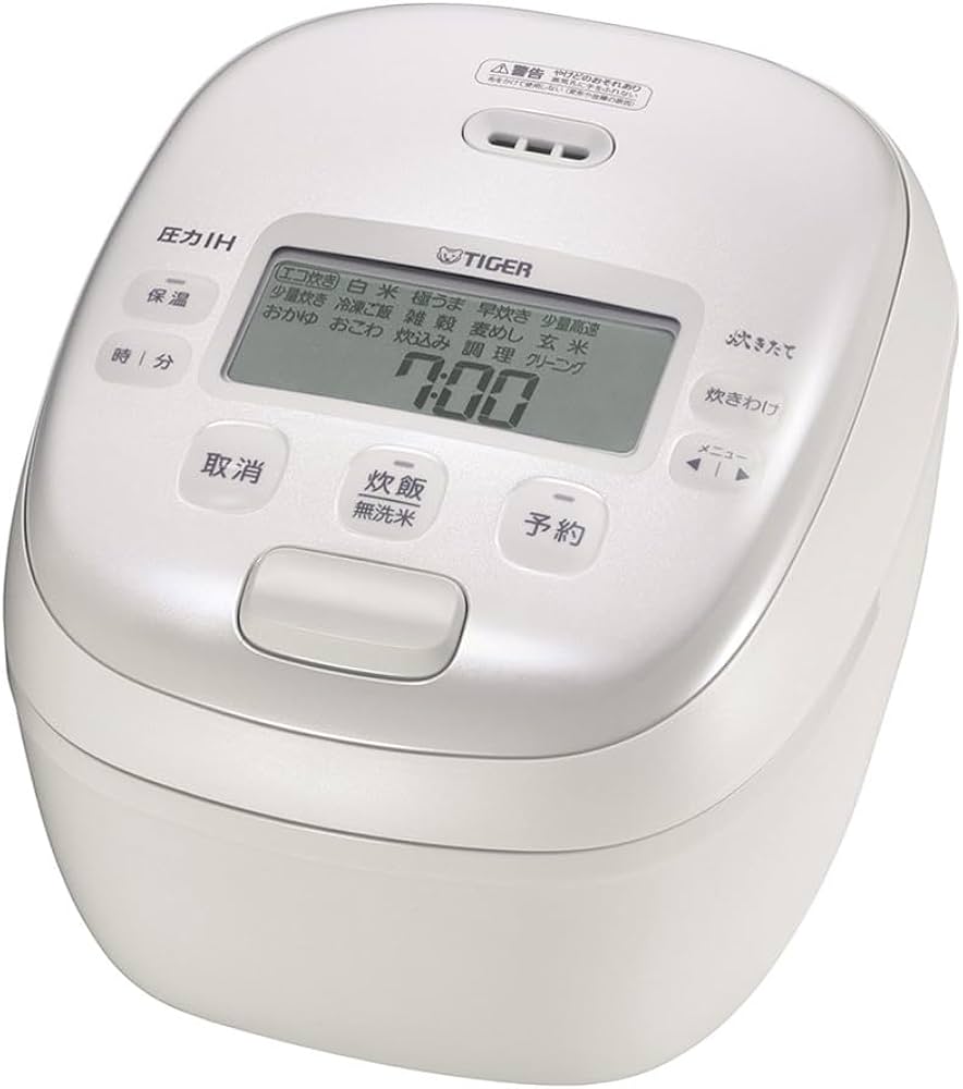 Amazon | JRI-B100-W(ホワイト) 炊きたて 圧力IHジャー炊飯器 5.5合