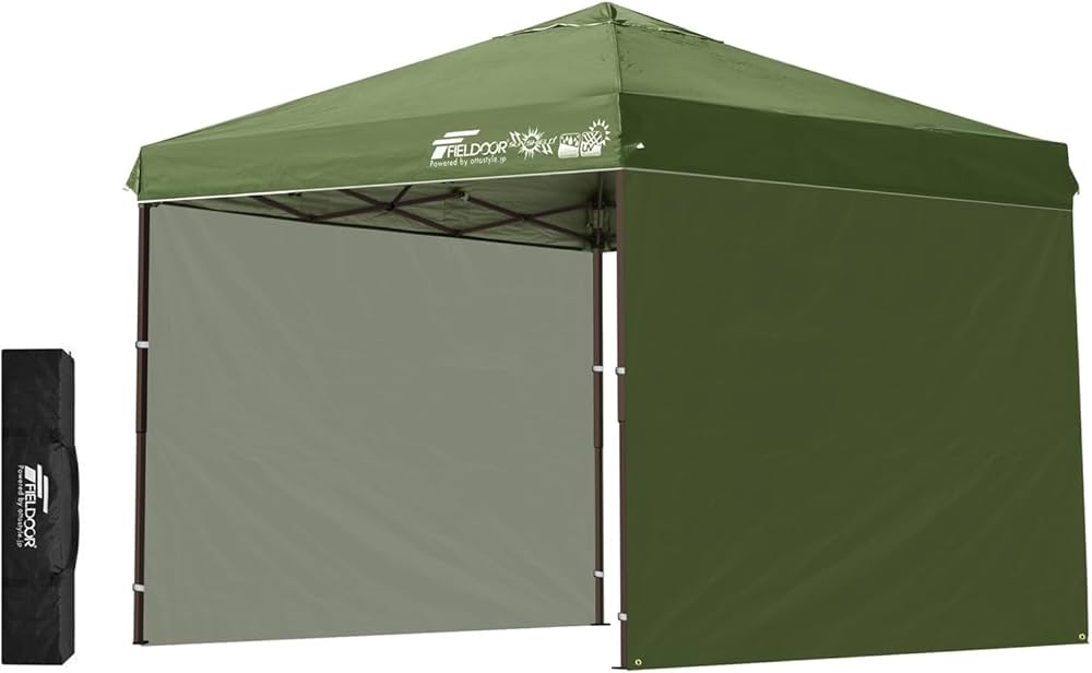 Amazon | FIELDOOR ワンタッチタープテント 【4点ロック/強化版