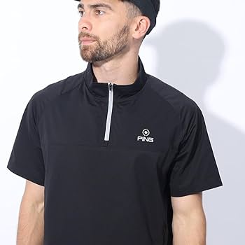 Amazon.co.jp: ピン（PING） ゴルフウェア 半袖 撥水ハーフジップ