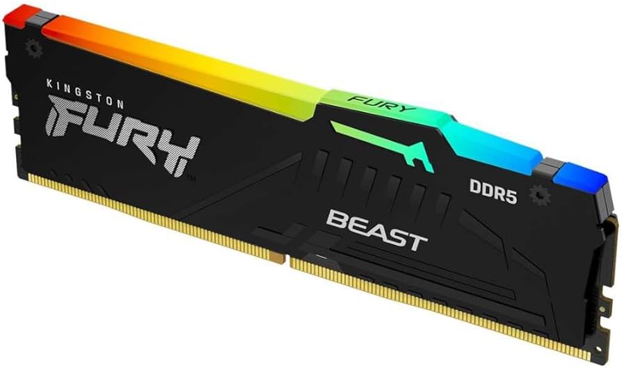 Kingston FURY Beast 32GB 6000MT/s DDR5 CL36 RGB Desktop Memory
