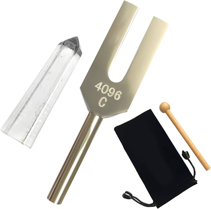 Amazon.co.jp: VTEERY(みさ) 音叉 クリスタルチューナー 4096Hz 水晶