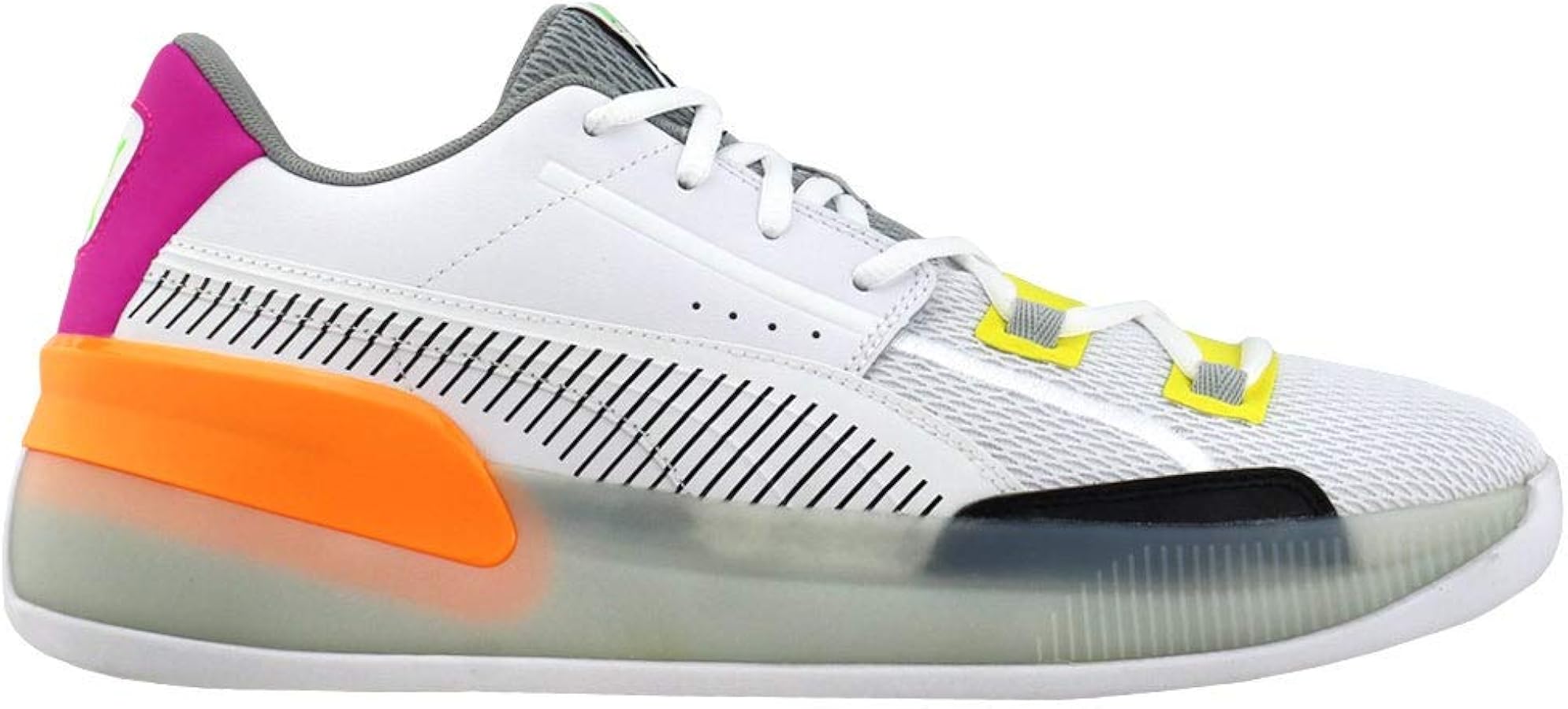 Amazon.com | PUMA Mens Clyde Hardwood Retro White Athletic