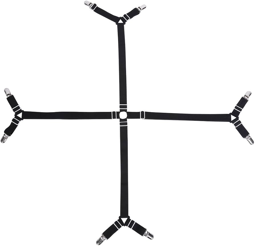 Amazon｜四角ベッドシーツクリップ ゴムバンド フラットシーツ 調節