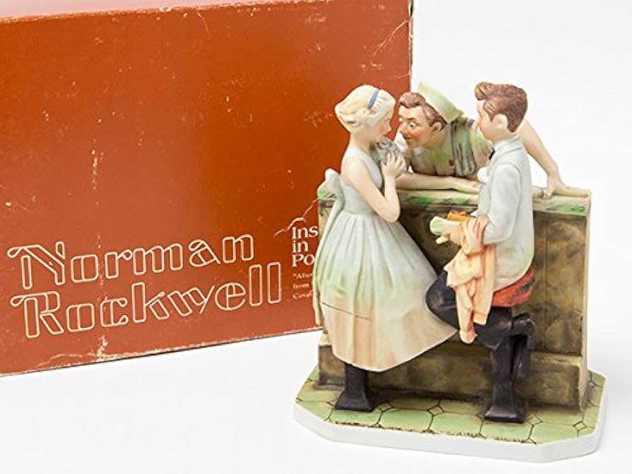 Amazon.co.jp: ノーマンロックウェル 陶器人形 ダンスパーティーの後で