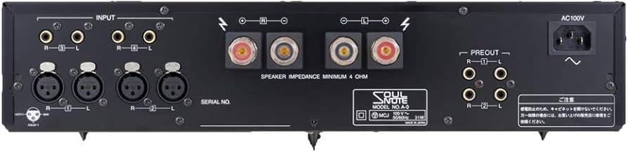 Amazon.co.jp: ソウルノート プリメインアンプ（ブラック）【SOULNOTE