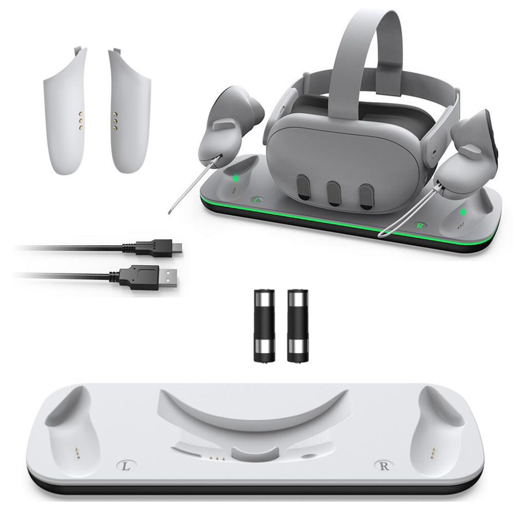 Amazon.co.jp: Meta Quest 3 対応 充電ドック,Quest 3 VRヘッドセット