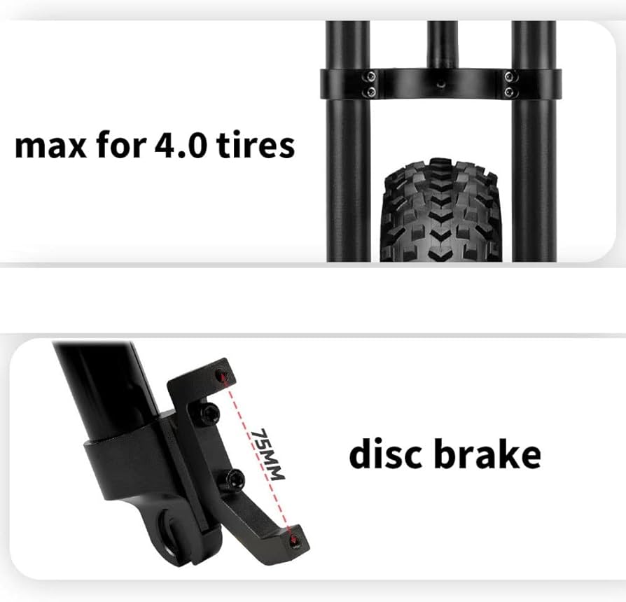 Amazon.co.jp: ファットバイク サスペンションフォーク 20インチ BMX E