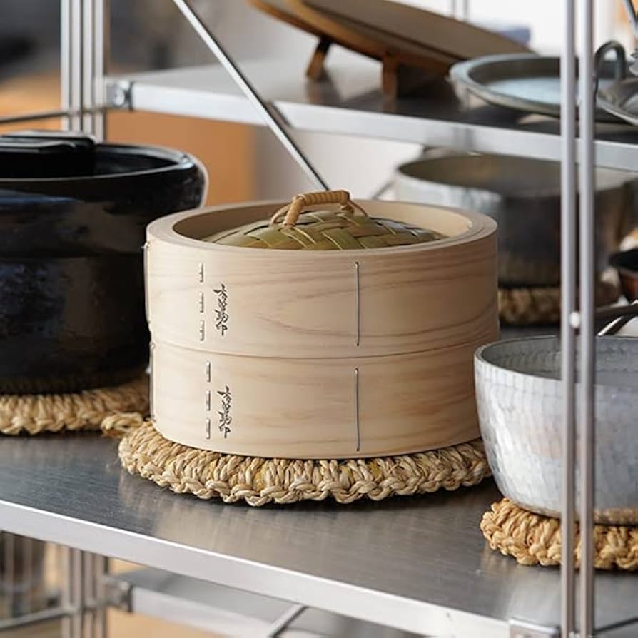 Amazon | 山一 ひのき 中華せいろ 21 ベージュ | 山一 | 蒸し器