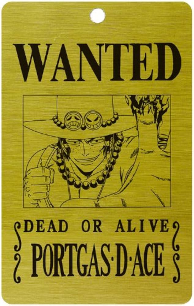 Amazon.co.jp: ワンピース メタル手配書 ポートガス・D・エース